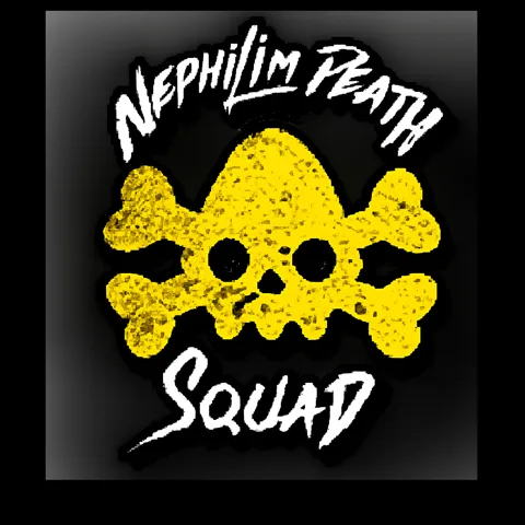 Nephilim Death Squad skull-and-crossbones cover art